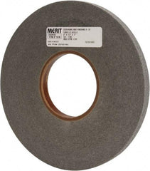 Merit Abrasives - 8" Diam, 1/2" Face Width, 3" Center Hole, Fine Grade, Silicon Carbide Deburring Wheel - Convolute, Hard Density 9 Grade, 4,500 RPM - Industrial Tool & Supply