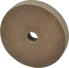 Merit Abrasives - 6" Diam, 1" Face Width, 1" Center Hole, Fine Grade, Aluminum Oxide Deburring Wheel - Unitized, Medium Density 6 Grade, 5,000 RPM - Industrial Tool & Supply