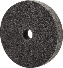 Merit Abrasives - 6" Diam, 1" Face Width, 1" Center Hole, Fine Grade, Silicon Carbide Deburring Wheel - Unitized, Medium Density 6 Grade, 5,000 RPM - Industrial Tool & Supply