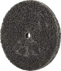 Merit Abrasives - 3" Diam, 1/4" Face Width, 1/4" Center Hole, Fine Grade, Silicon Carbide Deburring Wheel - Unitized, Soft Density 2 Grade, 12,000 RPM - Industrial Tool & Supply