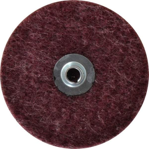 Merit Abrasives - 4" Disc Diam, Aluminum Oxide Quick Change Disc - Type S Attaching System, Nonwoven, Brown, Medium Grade, 15,000 RPM, GD Series - Industrial Tool & Supply