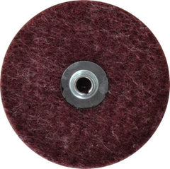 Merit Abrasives - 4" Disc Diam, Aluminum Oxide Quick Change Disc - Type S Attaching System, Nonwoven, Brown, Medium Grade, 15,000 RPM, GD Series - Industrial Tool & Supply