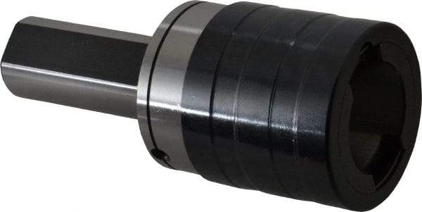 Accupro - 1" Straight Shank Diam Tension & Compression Tapping Chuck - 1/4 to 7/8" Tap Capacity, 2.519" Projection, Size 2 Adapter, Quick Change - Exact Industrial Supply