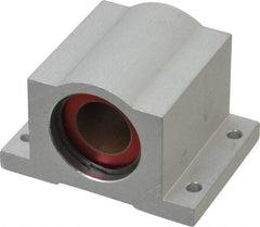 Pacific Bearing - 3/4" ID, 2-3/4" OAW x 2.063" OAL x 2.188" OAH Pillow Block - 1,905 Lb Static Cap, 2-3/8" Btw Mnt Hole Ctrs, 0.937" Base-to-Ctr Ht, Aluminum - Industrial Tool & Supply