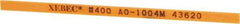 Value Collection - Rectangular, Ceramic Fiber Finishing Stick - 4" Long x 5/32" Wide x 1/32" Thick, 400 Grit, Super Fine Grade - Industrial Tool & Supply