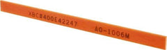 Value Collection - Rectangular, Ceramic Fiber Finishing Stick - 4" Long x 15/64" Wide x 1/32" Thick, 400 Grit, Super Fine Grade - Industrial Tool & Supply