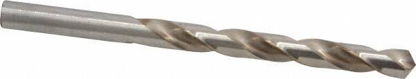 Hertel - Letter S 118° High Speed Steel Jobber Drill - Bright Finish, Right Hand Cut, Spiral Flute, Straight Shank, 4-7/8" OAL, Standard Point - Industrial Tool & Supply