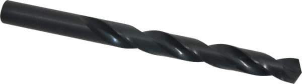 Hertel - 15/32" 135° High Speed Steel Jobber Drill - Oxide Finish, Right Hand Cut, Spiral Flute, Straight Shank, 5-3/4" OAL, Split Point - Industrial Tool & Supply