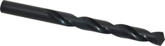 Hertel - 15/32" 135° High Speed Steel Jobber Drill - Oxide Finish, Right Hand Cut, Spiral Flute, Straight Shank, 5-3/4" OAL, Split Point - Industrial Tool & Supply