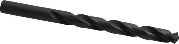 Hertel - Letter W 135° High Speed Steel Jobber Drill - Oxide Finish, Right Hand Cut, Spiral Flute, Straight Shank, 5-1/8" OAL, Split Point - Industrial Tool & Supply
