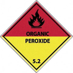 NMC - Organic Peroxide 5.2 Shipping Label - 4" High x 4" Wide - Industrial Tool & Supply