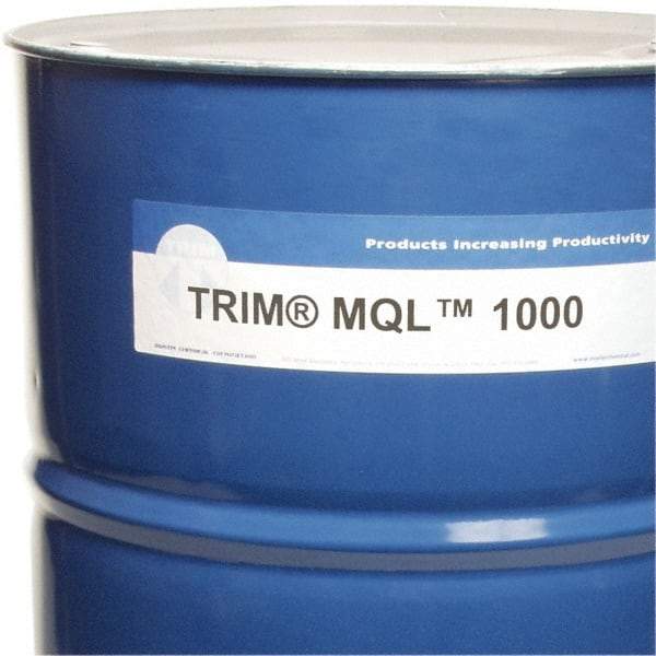 Master Fluid Solutions - Trim MQL 1000, 54 Gal Drum Cutting Fluid - Straight Oil, For Drilling, Milling, Reaming, Sawing, Tapping - Industrial Tool & Supply