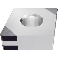 Iscar - CNGA432 M4 Grade IB25HC PCBN Turning Insert - TiN Finish, 80° Diamond, 1/2" Inscr Circle, 3/16" Thick, 1/32" Corner Radius - Industrial Tool & Supply