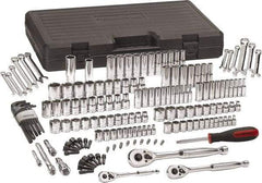 GearWrench - 165 Piece 1/4, 3/8 & 1/2" Drive Mechanic's Tool Set - Comes in Blow Molded Case - Industrial Tool & Supply