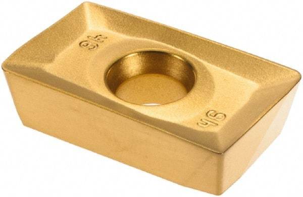 Kennametal - APHT160408 46 Grade X500 Carbide Milling Insert - TiN/TiC/TiN Finish, 0.187" Thick, 1/32" Corner Radius - Industrial Tool & Supply