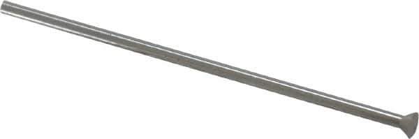 Dayton Lamina - 0.1125" Head Diam, 1/16" Shank Diam, Quill Head, High Speed Steel Solid Mold Die Blank & Punch - 60° Head Angle, 0.0438" Head Height, 2" OAL, Blank Punch, KWX Series - Industrial Tool & Supply