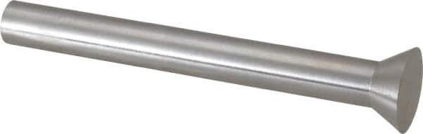 Dayton Lamina - 0.3938" Head Diam, 7/32" Shank Diam, Quill Head, High Speed Steel Solid Mold Die Blank & Punch - 60° Head Angle, 0.1532" Head Height, 2" OAL, Blank Punch, KWX Series - Industrial Tool & Supply