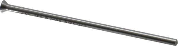 Dayton Lamina - 0.1688" Head Diam, 3/32" Shank Diam, Quill Head, High Speed Steel Solid Mold Die Blank & Punch - 60° Head Angle, 0.0657" Head Height, 2-1/2" OAL, Blank Punch, KWX Series - Industrial Tool & Supply