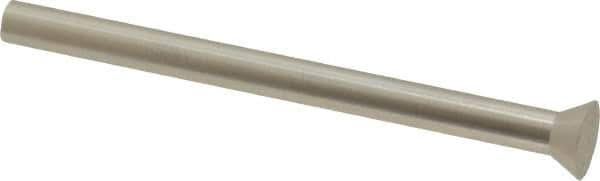 Dayton Lamina - 0.3375" Head Diam, 3/16" Shank Diam, Quill Head, High Speed Steel Solid Mold Die Blank & Punch - 60° Head Angle, 0.1313" Head Height, 2-1/2" OAL, Blank Punch, KWX Series - Industrial Tool & Supply