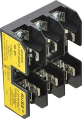 Cooper Bussmann - 3 Pole, 10 to 14 AWG, 480 VAC/VDC, 30 Amp, DIN Rail Mount Fuse Block - 3 Inch Long x 2.38 Inch Wide x 1.22 Inch High Block - Industrial Tool & Supply