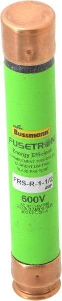 Cooper Bussmann - 300 VDC, 600 VAC, 1.5 Amp, Time Delay General Purpose Fuse - Fuse Holder Mount, 127mm OAL, 20 at DC, 200 (RMS) kA Rating, 13/16" Diam - Industrial Tool & Supply