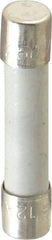 Cooper Bussmann - 125 VDC, 250 VAC, 12 Amp, Fast-Acting Miniature Ceramic Fuse - 1-1/4" OAL, 1/4" Diam - Industrial Tool & Supply
