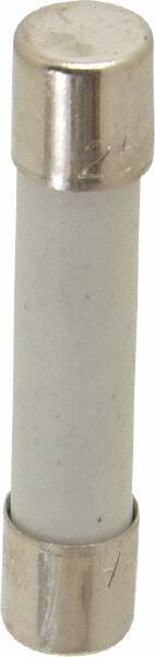 Cooper Bussmann - 125 VDC, 250 VAC, 2 Amp, Fast-Acting Miniature Ceramic Fuse - 1-1/4" OAL, 1/4" Diam - Industrial Tool & Supply