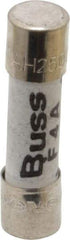 Cooper Bussmann - 250 VAC, 32 VDC, 4 Amp, Fast-Acting Miniature Ceramic Fuse - 20mm OAL, 5mm Diam - Industrial Tool & Supply