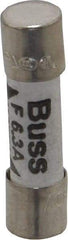 Cooper Bussmann - 250 VAC, 32 VDC, 6.3 Amp, Fast-Acting Miniature Ceramic Fuse - 20mm OAL, 5mm Diam - Industrial Tool & Supply