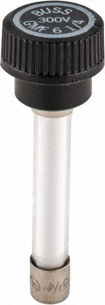 Cooper Bussmann - 300 VAC, 6.25 Amp, Time Delay Size Rejecting/NonRejecting Fuse - Fuse Holder Mount, 2-1/4" OAL, 10 at AC kA Rating, 15.9mm Diam - Industrial Tool & Supply