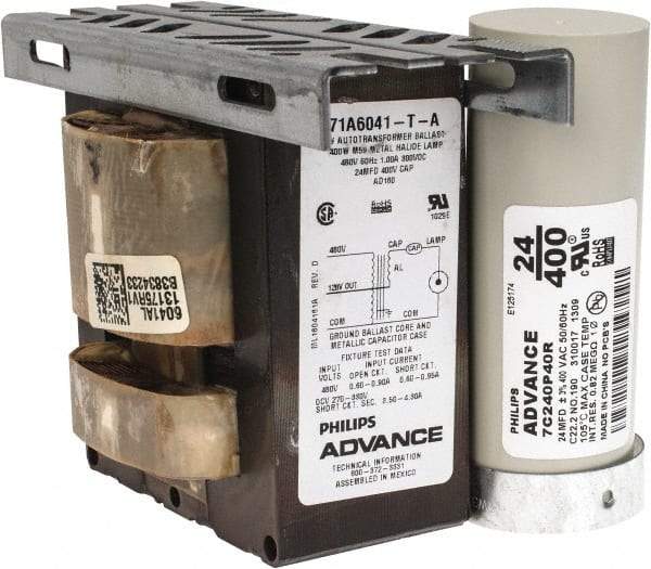 Philips Advance - 400 Watt, CWA Circuit, Metal Halide, High Intensity Discharge Ballast - 120/208/240/277/480 Volts, 4 Amp, 4-3/4 Inch Long x 4 Inch Wide x 4-7/16 Inch High - Industrial Tool & Supply