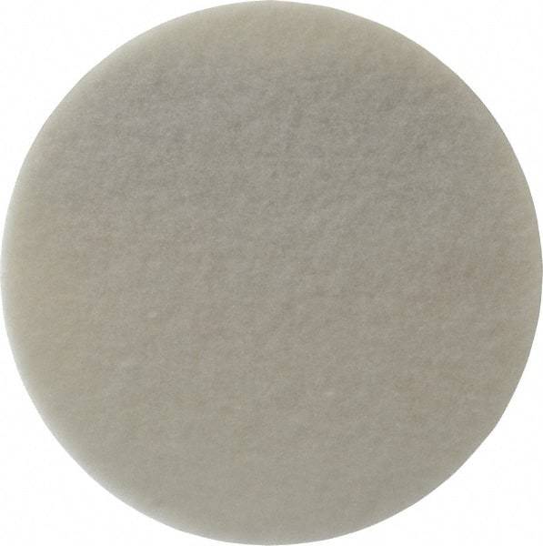3M - 8" Ultra Fine Grade Aluminum Oxide Deburring Disc - Hook & Loop Connection, White, 3,000 Max RPM - Industrial Tool & Supply