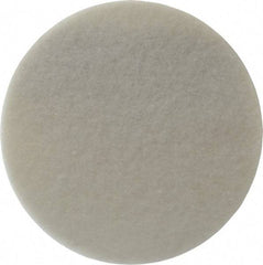 3M - 8" Ultra Fine Grade Aluminum Oxide Deburring Disc - Hook & Loop Connection, White, 3,000 Max RPM - Industrial Tool & Supply