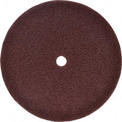 3M - 6" Fine Grade Aluminum Oxide Deburring Disc - 1/2" Center Hole, Arbor Connection, Maroon, 4,000 Max RPM - Industrial Tool & Supply