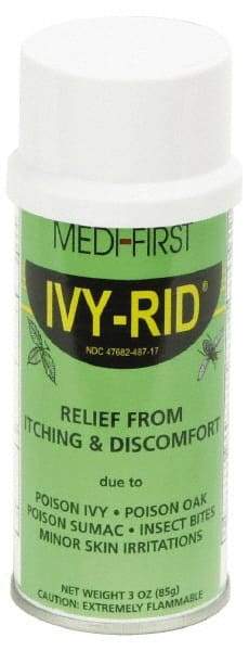 Medique - 3 oz Anti-Itch Relief Spray - Comes in Aerosol Can, Poison Ivy - Industrial Tool & Supply