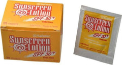 Medique - (25) 1/8 oz Sunscreen Lotion - Comes in Packet - Industrial Tool & Supply