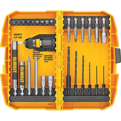 DeWALT - 28 Piece, Screwdriver Bit Set - #1, #2, 1/4" Drive - Industrial Tool & Supply