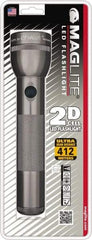 Mag-Lite - White LED Bulb, Industrial Tactical Flashlight - Gray Aluminum Body, Shock Resistant & Water Resistant, 2 D Batteries Not Included - Industrial Tool & Supply