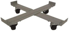 PRO-SOURCE - 1,000 Lb Load Capacity, 55 Gal Drum Dolly - 4" High, 4 Wheels - Industrial Tool & Supply