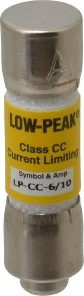 Cooper Bussmann - 150 VDC, 600 VAC, 0.6 Amp, Time Delay General Purpose Fuse - Fuse Holder Mount, 1-1/2" OAL, 20 at DC, 200 at AC (RMS) kA Rating, 13/32" Diam - Industrial Tool & Supply