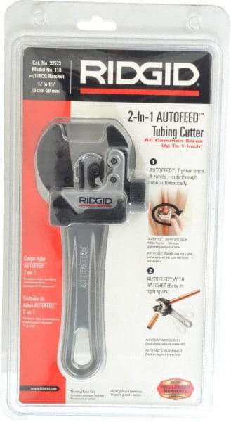 Ridgid - 1/4" to 1-1/8" Pipe Capacity, Close Quarters Autofeed - Industrial Tool & Supply
