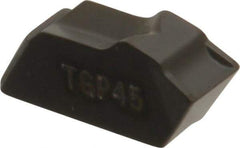 Seco - 150.104 12 TGP45 Grade, 0.161" Cutting Width, Carbide Cutoff Insert - 0° Neutral Lead Angle, 0.009" Cnr Rad, TiCN/Al2O3 Coated, Single End - Industrial Tool & Supply