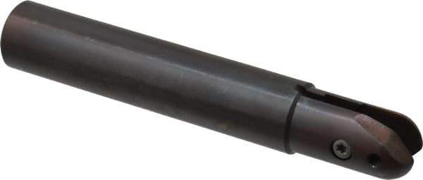 Minicut International - 1" Cut Diam, 0.642" Max Depth of Cut, 1" Shank Diam, 6" OAL, Indexable Ball Nose End Mill - 1-3/4" Head Length, Straight Shank, BNMI Toolholder, BNSI 1000 Insert - Industrial Tool & Supply