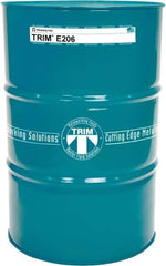 Master Fluid Solutions - TRIM E206, 54 Gal Drum Cutting & Grinding Fluid - Water Soluble, For Gear Hobbing, Heavy-Duty Broaching, High Speed Turning - Industrial Tool & Supply