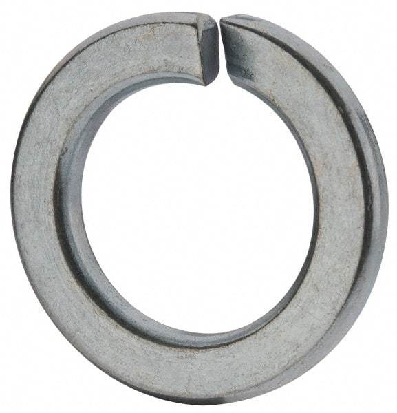 Value Collection - M18, 18.2mm ID, 29.4mm OD, 3.5mm Thick Split Lock Washer - Grade 8 Spring Steel, Zinc-Plated Finish, 18.2mm Min ID, 19mm Max ID - Industrial Tool & Supply