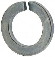 Value Collection - M24, 24.5mm ID, 40mm OD, 5mm Thick Split Lock Washer - Grade 8 Spring Steel, Zinc-Plated Finish, 24.5mm Min ID, 25.5mm Max ID - Industrial Tool & Supply