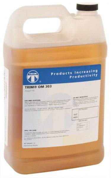 Master Fluid Solutions - Trim OM 303, 1 Gal Bottle Cutting Fluid - Straight Oil, For Thread Rolling, Thread-Form Tapping - Industrial Tool & Supply