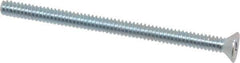 Value Collection - #6-32 UNC, 2" OAL Phillips Drive Machine Screw - Flat Head, Grade 2 Steel, Zinc-Plated Finish, Without Washer - Industrial Tool & Supply
