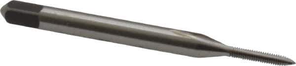 Kennametal - #0-80 UNF, 2 Flute, Bright Finish, High Speed Steel Spiral Point Tap - Plug Chamfer, Right Hand Thread, 1.63" OAL, 5/16" Thread Length, 0.141" Shank Diam, 2B Class of Fit, Series 5301 - Exact Industrial Supply