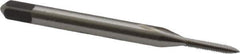 Kennametal - #0-80 UNF, 2 Flute, Bright Finish, High Speed Steel Spiral Point Tap - Plug Chamfer, Right Hand Thread, 1.63" OAL, 5/16" Thread Length, 0.141" Shank Diam, 2B Class of Fit, Series 5301 - Exact Industrial Supply